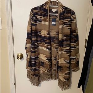 Open Sweater with fringe